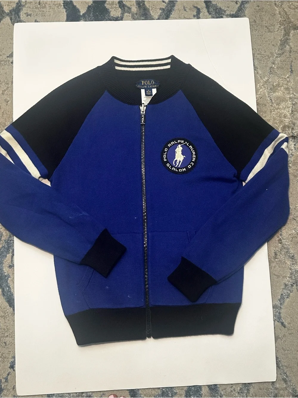 Polo Ralph Lauren Boys Reversible Ski Club Full Zip Sweater Jacket